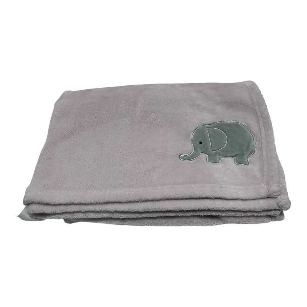 Nojo Pink Elephant Baby Blanket Fleece Infant Girls Soft Plush